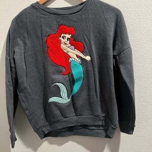 Disney The Little Mermaid Ariel and Flounder Girls Oversized Sweatshirt